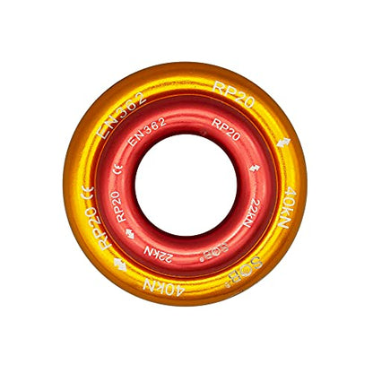 SOB Aluminum Rappel Ring Climbing Ring 40KN/22KN Pack of 2 for Rock Climbing Arborist Rescue Connection Point