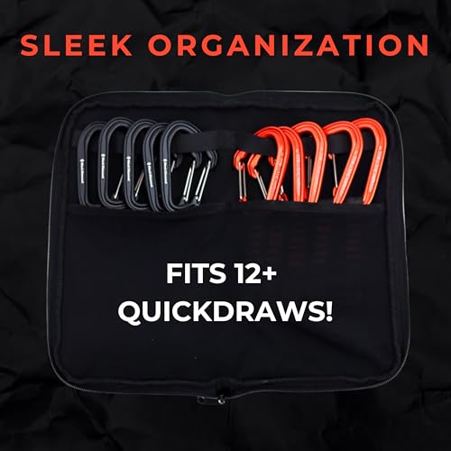 Smith Rock Quickdraw Pouch | Rock Climbing Quickdraw Organization | for Storage & Protection | Easy-Carry