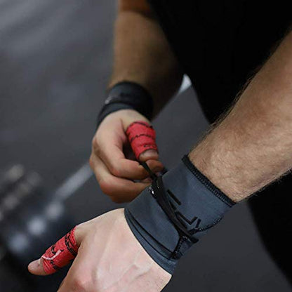 Gymreapers Weightlifting Adhesive Thumb Tape, Stretchy Athletic Tape Grip & Protection for Olympic Lifting, Cross Training, Powerlifting, Hookgrip - color: Red, size: 3 Rolls