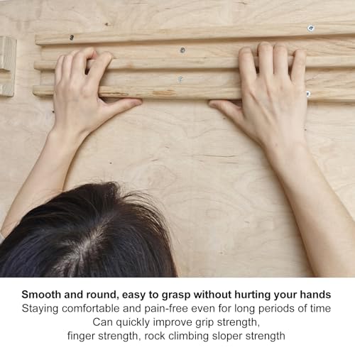 Rock Climbing Finger Fingerboard Grip Strength Climbing Training Board Multiple Holding Positions for Strength Improvement Smooth Grip Design for Comfortable Long