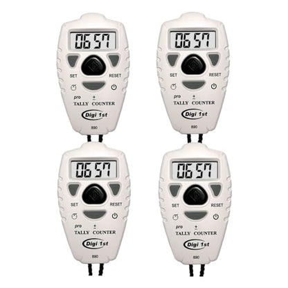 TC-890 Digital Tally Counter, Electronic Up Down Clicker, Add/Subtract People & Pitch Counter for Golf, Lap & Knitting (4-Pack) - size: 4-Pack