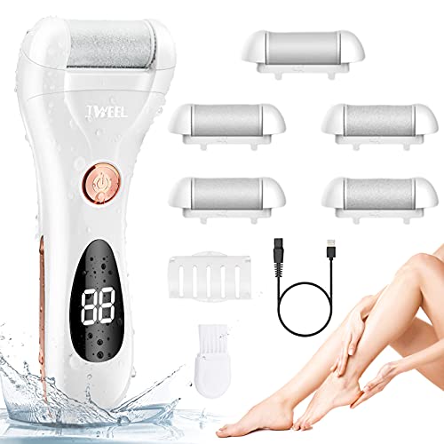 Callus Remover for Feet Shaver Rechargeable Electric Foot File Pedicure Tools for Feet Professional Callous Shaver Waterproof Pedicure kit for Cracked Heels and Dead Skin | Electronic Foot Scrubber Pedicure Tools, Waterproof Pedicure kit for Cracked Heels