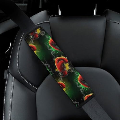 2 Pack Boxing Sports Black Car Seat Belt Pad Soft Padded Seat Belt Cushion for Child, Stroller Pushchair High Chair, Shock Absorption - color: Pattern 742