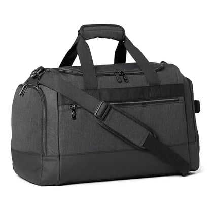 Amazon Essentials Lightweight Carry-on Duffel with Wet Pocket and Shoe Compartment, 20", Black - size: 20 inches