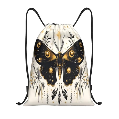 Drawstring Sports Backpacks - Lightweight Swim Gym Bags for Women Men String Sackpack for Beach Travel Yoga(Small, Abstract Butterfly) - color: Abstract Butterfly, size: Small