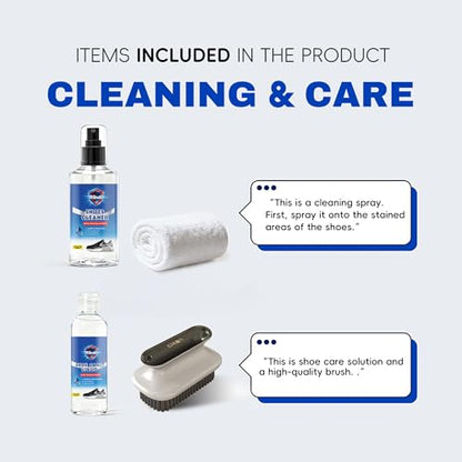 Shoe Cleaning Kit & Sneaker Care Kit – Sneaker Cleaner for Mesh Shoes, Leather, Canvas, Deep Clean Shoe Cleaner with Brush for Most Sneakers