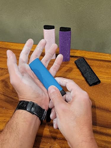 Reusable Skin File with Cover - Great for Rock Climbing, Bouldering, Climber, Gym, Crossfit, Weightlifting, Gymnast - Callus Finger Hand Sander (Black) - color: Black