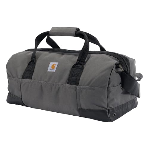 Carhartt Classic Duffels, Heavy-Duty Bag for Jobsite, Gym, & Travel, 35L, Gravel - color: Gravel, style: 35l