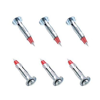 Glarks 60Pcs Heavy Duty 1/8 inch 46MM Zinc Plated Steel Molly Bolt Drive Hollow Drive Wall Anchor Screws Set (1/8SDx46MM) - size: 1/8SDx46mm