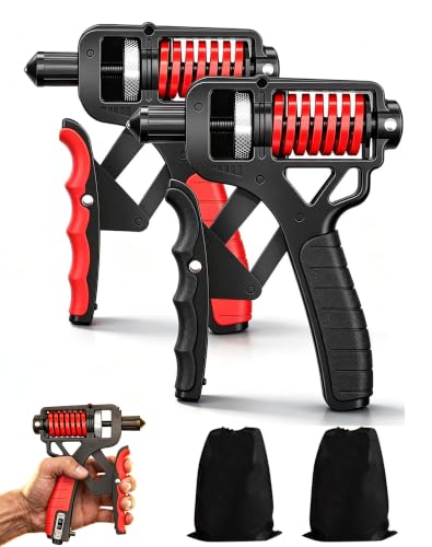 Ergonomic Adjustable H-Grip Hand Trainer | Counting Hand Grip Strengthener for Stress Relief Hand Gripper, Boost Wrist, Forearm & Fingers - color: 2PCS-No counting