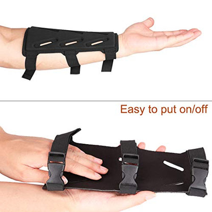 Archery Lightweight Finger Tab Gloves & Arm Guard Adjustable Arm Protector for Hunting Target Shooting Accessory Recurve Bow Compound Bow - size: X-Large