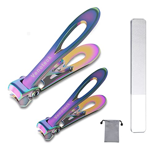 Nail Clippers for Thick Nails,Fingernail Toenail Clippers,Nail Clipper Set for Adult Men Women - size: Multi-colored with carry sack