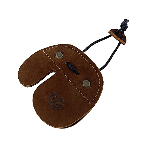 Hide & Drink, Archery Finger Tab, Protect Guard for Recurve Bows, Finger Protector, Shooting Practice Gear Sports & Outdoors, Full Grain Leather, Handmade - color: Swayze Suede, size: Right Handed