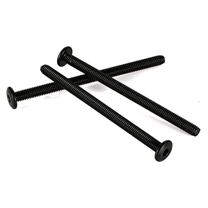 1/4-20 x 3/4" Flat Head Socket Head Screw Furniture Bolts Countersunk Connector Screws, Stainless Steel 18-8 (304), Black Oxide, Fully Threaded, 25 PCS - size: 1/4-20 x 3/4"