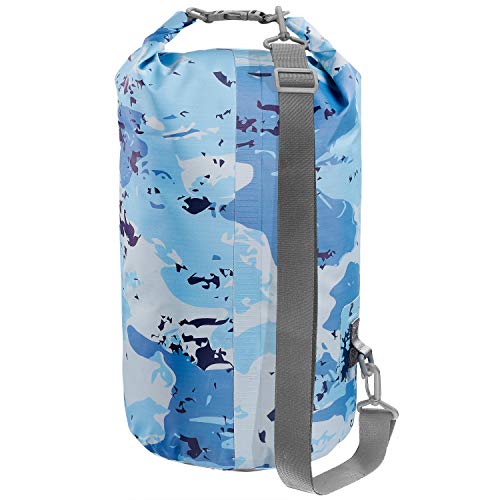 Skog Å Kust DrySak Roll Top Waterproof Bag, 5, 10 & 20 Liter - color: Blue Camo, size: 20 Liter