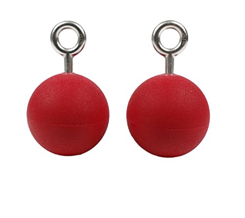 Atomik Climbing 3.5 inch Hanging Ninja Balls in Red for Grip and Strength Training as Seen on American Ninja Warrior