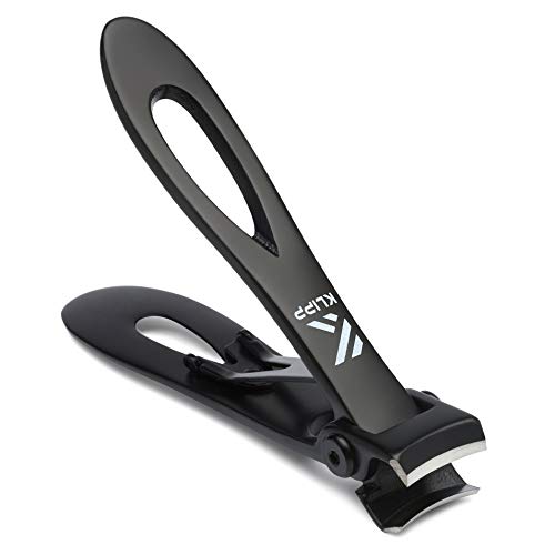 Toenail Clippers for Thick Toenails – KLIPP 15 mm Wide Jaw Thick Fingernail and Toenail Cutter with Curved Stainless-Steel Blades for Seniors – Podiatry Tool for Manicure Pedicure Toe Nail Care - size: Wide Opening
