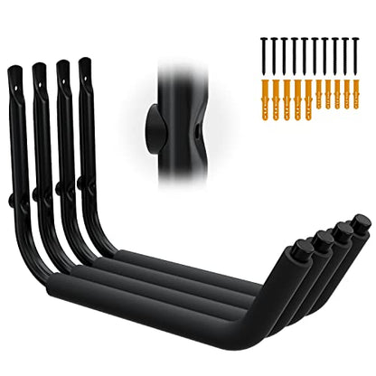 UNITEDPOWER Kayak Storage Racks, Garage Hangers, Wall Hooks for Canoe, Ladder, Bicycle, Folding Chairs, Surfboard, Snowboard, Hose and Tools, Indoor, Outdoor - style: 4-Kayak Hook