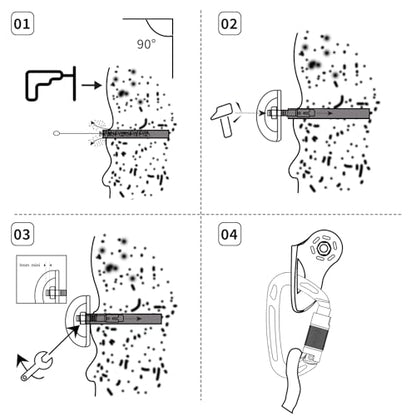 35kN UIAA Certified Heavy Duty Stainless Steel M12 Climbing Bolt Hanger, 5pc Silver - color: Bolt Hanger-5pc, size: 12mm