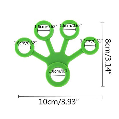 3PCS Finger Stretcher Resistance Bands Strength Trainer for Forearm Exercise Guitar Finger Strengtheners Rock Climbing 6.6 8.8 11 Pounds - color: style 3-2