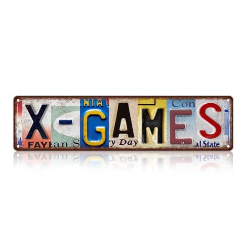 Vintage Sport Street Sign X-games Wall Decor Metal Tin Signs | for Bar Home Bedroom Garage - color: St-K-13