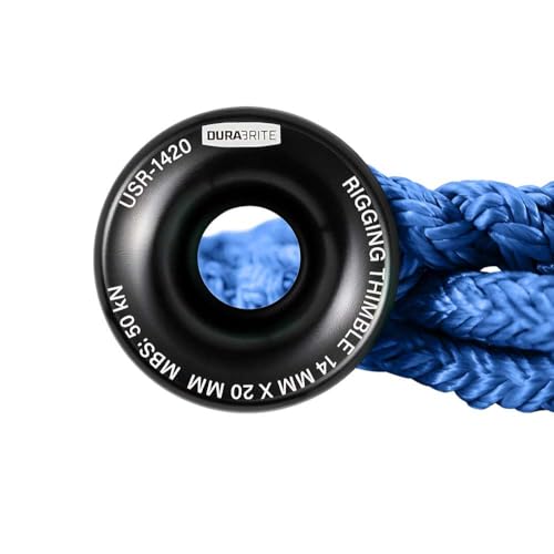Pelican Rope Arborist Sling, USA Made 5/8" Adjustable Rigging Block Sling with Aluminum Ring - Single-Head, 14,800 LBS MBS / 1,480 LBS WLL, 12 Strand Blue Polyester, Tree Climbing Gear, 10 FT - style: Single-Head | 5/8" - 10 FT