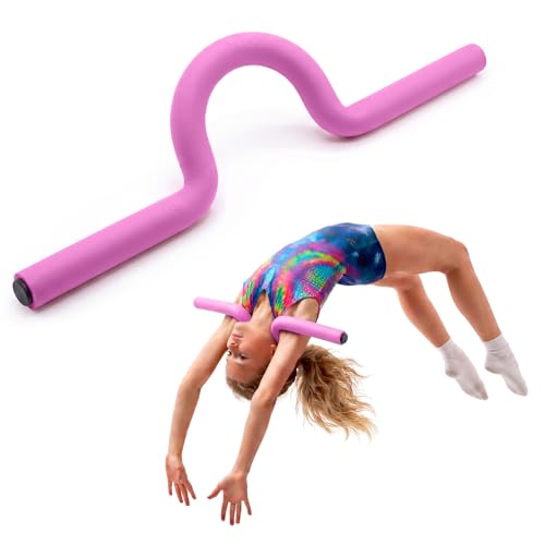 26" Gymnastics Open Shoulder Trainer, Professional Shoulder Flexibility Trainer for Gymnasts, Cheerleading & Handstand Training, Thoracic Mobility & Posture Corrector Equipment - color: Pink