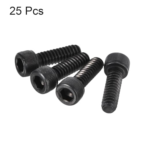 uxcell #10-24x5/8" Hex Socket Head Cap Screw Bolts 12.9 Grade Alloy Steel 25pcs - size: #10-24x5/8"