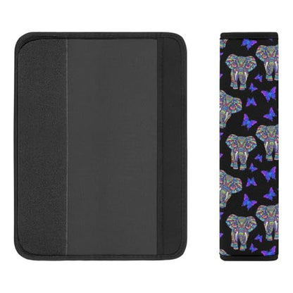2 Pack Elephant Butterfly Art Seat Belt Cover Universal Fit Shoulder Harness Cover for Girls and Boys, Car Seats Pushchair Strollers High Chair Pushchair - color: Pattern 668
