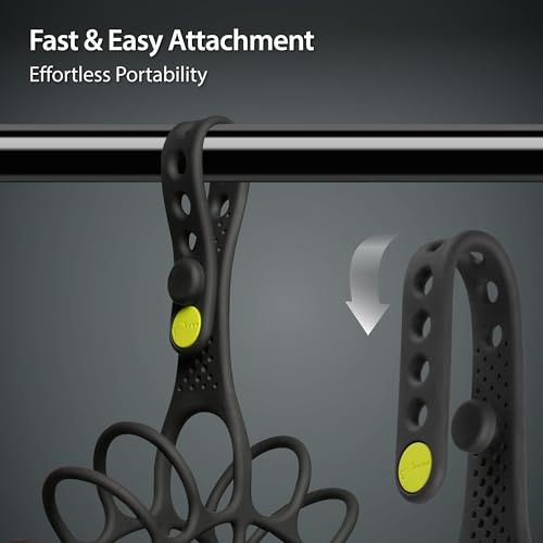 BONE Shoe Tie, Shoe Holster for Backpack, Elastic Silicone Shoe Hanger with Footwear Clips, Hang Extra Cleats Boots on Bags