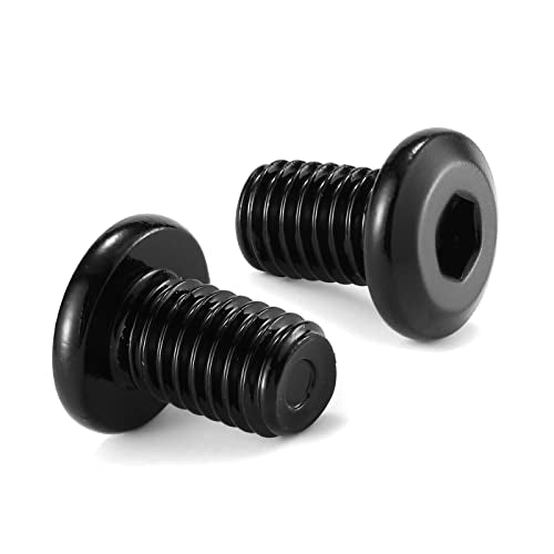 M5 x 12mm 20Pcs Flat Head Hex Socket Cap Screws Bolts, 304 Stainless Steel 18-8, Full Thread, Black Oxide by SG TZH (with Hex Spanner) - size: M5 x 12mm