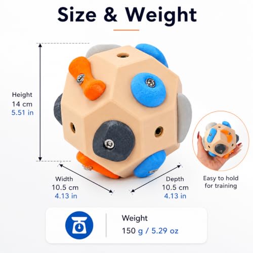 Rock Climbing Grip Training Ball, Multi Hold Practice Tool | Multi-hold climbing grip trainer for finger strength, hand control, bouldering practice and indoor training setups - color: 1-PC
