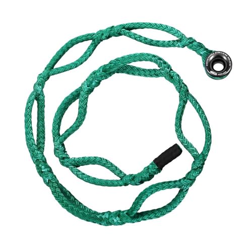 Pelican Rope 3/4" - 12 FT - Green Adjustable Rigging Block Sling with Aluminum Ring - 20,000 LBS MBS / 2,000 LBS WLL, 12 Strand, Polyester, Arborist Sling, Tree Climbing Gear - Single-Head - style: Single-Head | 3/4" – 12 FT