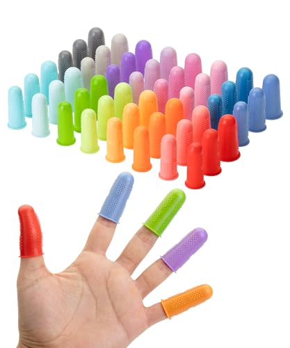 Mr. Pen- Hot Glue Gun Finger Protectors, 48 pcs | Assorted Colors Silicone Finger Protectors, Rubber Fingers Tips, Rubber Finger Covers, Rubber Finger Tips Protector - color: Multi-color, size: 48 pcs