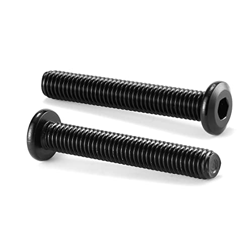 M5 x 45mm 20Pcs Flat Head Hex Socket Cap Screws Bolts, 304 Stainless Steel 18-8, Full Thread, Black Oxide by SG TZH (with Hex Spanner) - size: M5 x 45mm