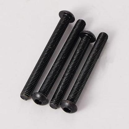 M6-1.0 Button Head Socket Cap Bolts Screws - 40/45/50/55/60mm Length Kit, 10.9 Grade Alloy Steel, Allen Drive, Black Oxide Finish, Full Thread, 50-Piece Set - size: 12.9-Button-M6-40-60mm