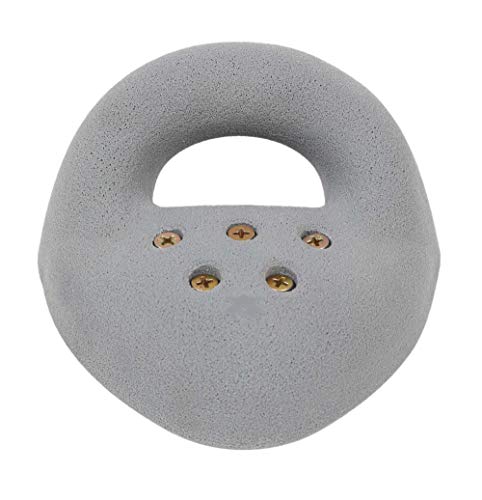 Atomik Rock Climbing Holds Large Screw-On Ring Jug in Gray