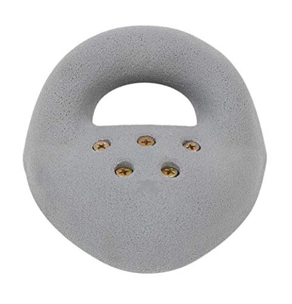 Atomik Rock Climbing Holds Large Screw-On Ring Jug in Gray