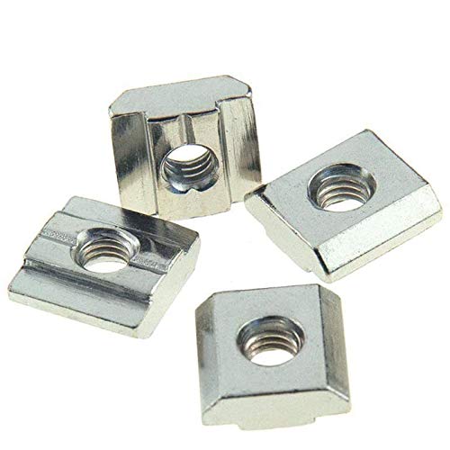 30pcs 3030 Series Sliding T Nuts Metric M4 Thread Slide in Hammer Head T-Nut for Standard 8mm T-Slot Aluminum Extrusion Profile （3030 Series M4） - size: 3030 Series M4