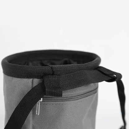 Waterproof Magnesia Sack with Belt Climbing Chalk Bag Magnesia Powder Pouch for Mountaineering Travel Sports Fitness Golf - color: Gray