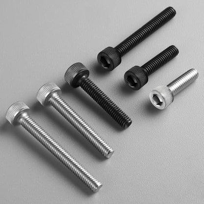 120pcs M4 x 14mm Hex Socket Head Cap Screws Bolts, 12.9 Grade Alloy Steel, Black Oxide Finish, Allen Socket Drive, Full Threads,with Hex Spanner - size: M4 x 14mm