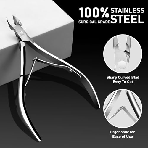 Ingrown Toenail Tool Kit, Ingrown Toenail Removal Kit: Ingrown Toenail Clippers, Ingrown Toenail File and Lifters, Under Nail Cleaner - Professional Pedicure Tools Set for Effective Treatment - color: Ingrown Toenail Clippers
