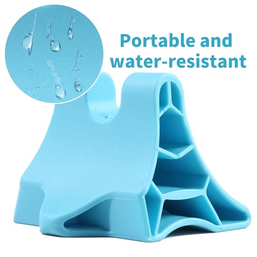 Trigger Point Massage Tool, Handheld Deep Tissue Manual Massager for Neck, Shoulders, Back & Feet, 3-Edge Pressure Point Design, Portable (Blue)