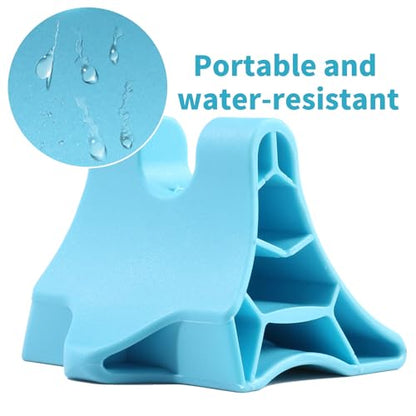 Trigger Point Massage Tool, Handheld Deep Tissue Manual Massager for Neck, Shoulders, Back & Feet, 3-Edge Pressure Point Design, Portable (Blue)