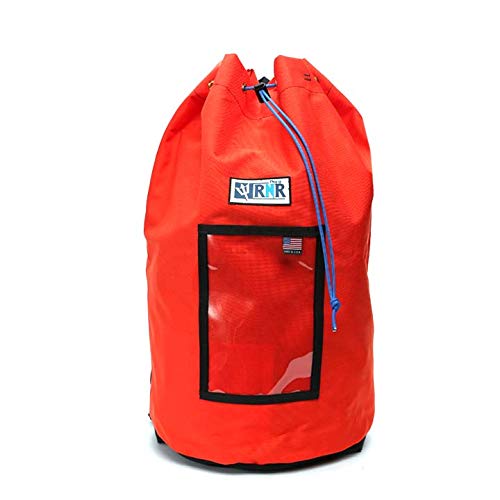 Rock-N-Rescue Grand Rope Bag, Premium Climbing Gear Storage Backpack, Heavy-Duty 1000D Nylon, Padded Shoulder Straps, Waterproof Design, Made in USA, Perfect for Mountaineering - color: Orange, size: Standard - 200' of 1/2" Capacity