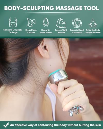 ONUEMP Fascia Massage Tool, Stainless Steel Myofascial Release & Gua Sha Scraping Facial Massager, Deep Tissue Cellulite Massager, Maderoterapia Kit Colombiana for Lymphatic Drainage - size: 2in1 Cup