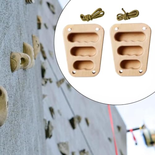 Climbing Hangboard Rock Climbing Training Board Wooden Hang Board Hand Grip Strengthener for Men Women Indoor Outdoor