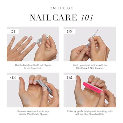 Tweezerman Mini Neon Nail Rescue Kit - style: Neon Rescue Kit