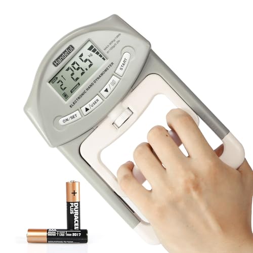 Handeful Grip Strength Tester, Hand Grip Dynamometer, Electronic Handgrip Testing for Sports Home School Use