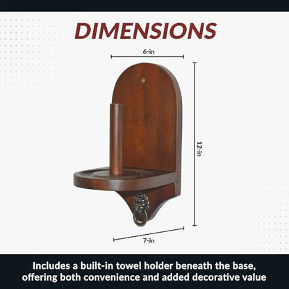Hathaway Premier Cone Chalk Holder - color: Walnut Finish